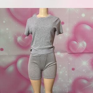 Elegant Gray Women's Pajama Set
